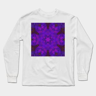 Weave Mandala Pink Purple and Blue Long Sleeve T-Shirt